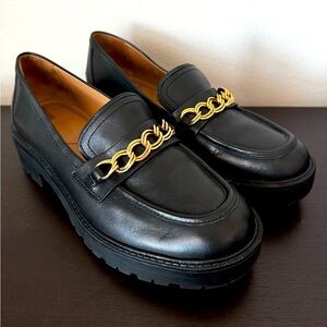 Sam Edelman Real Leather Black Loafers Size 7.5 Women’s